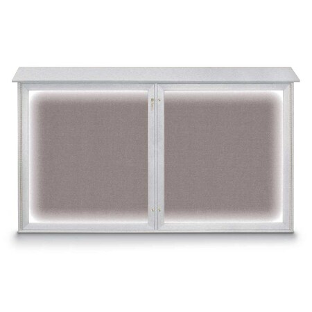 United Visual Products Single Door Indoor Enclosed Easy Tack Bo UV300EZ-BLUE-BLACK